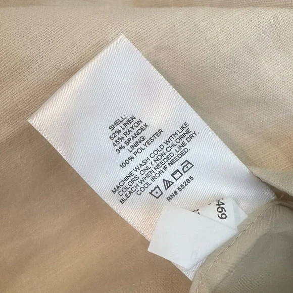 Express linen crop top nwt size XL cream color - Picture 6 of 6